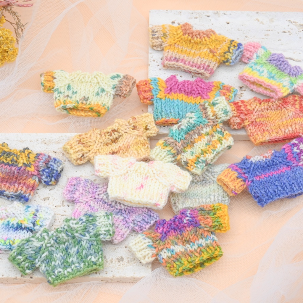 【ぷにみお】ニット帽/どんぐり帽子/セーターガチャ