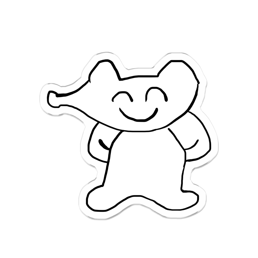 にょ～アクリルバッジ