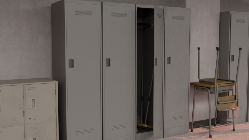 個人ロッカー 3DModel