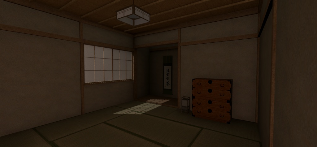 【VRChat向けワールド】和風の部屋