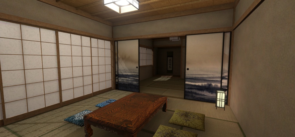 【VRChat向けワールド】和風の部屋