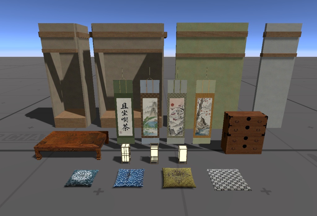 【VRChat向けワールド】和風の部屋