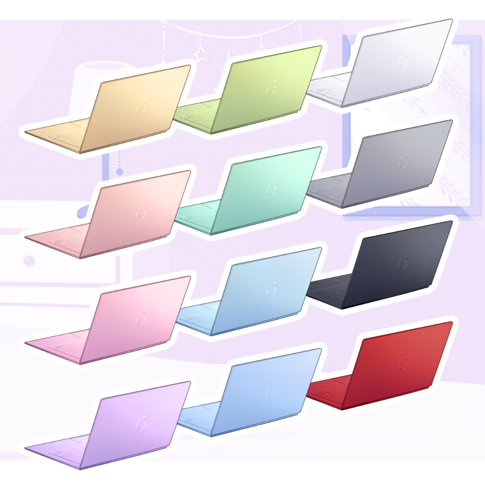 【イラスト素材】配信用丸机セット【vtuber向け】