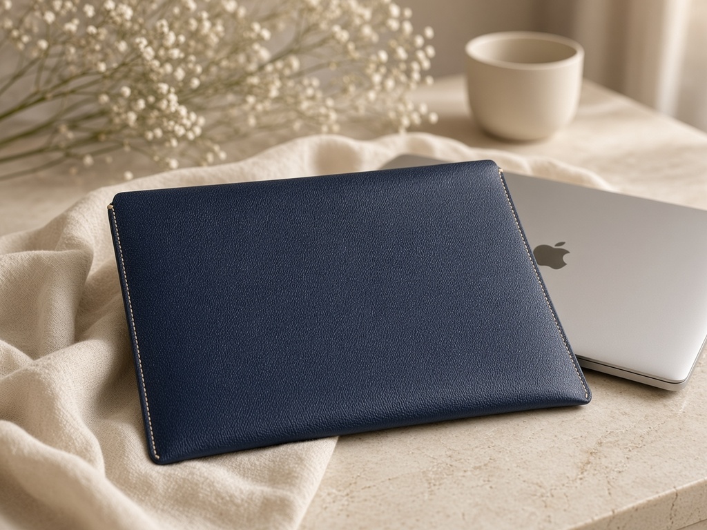 MacBookシリーズ14インチのレザースリーブ