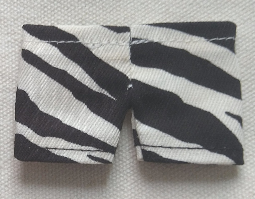 おきがえぬいぐるみ用　パンツ　ゼブラブラック