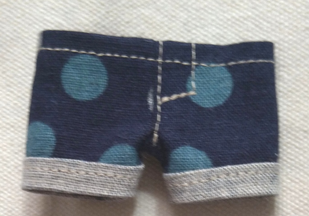 おきがえぬいぐるみ用　パンツ　ドットブルー