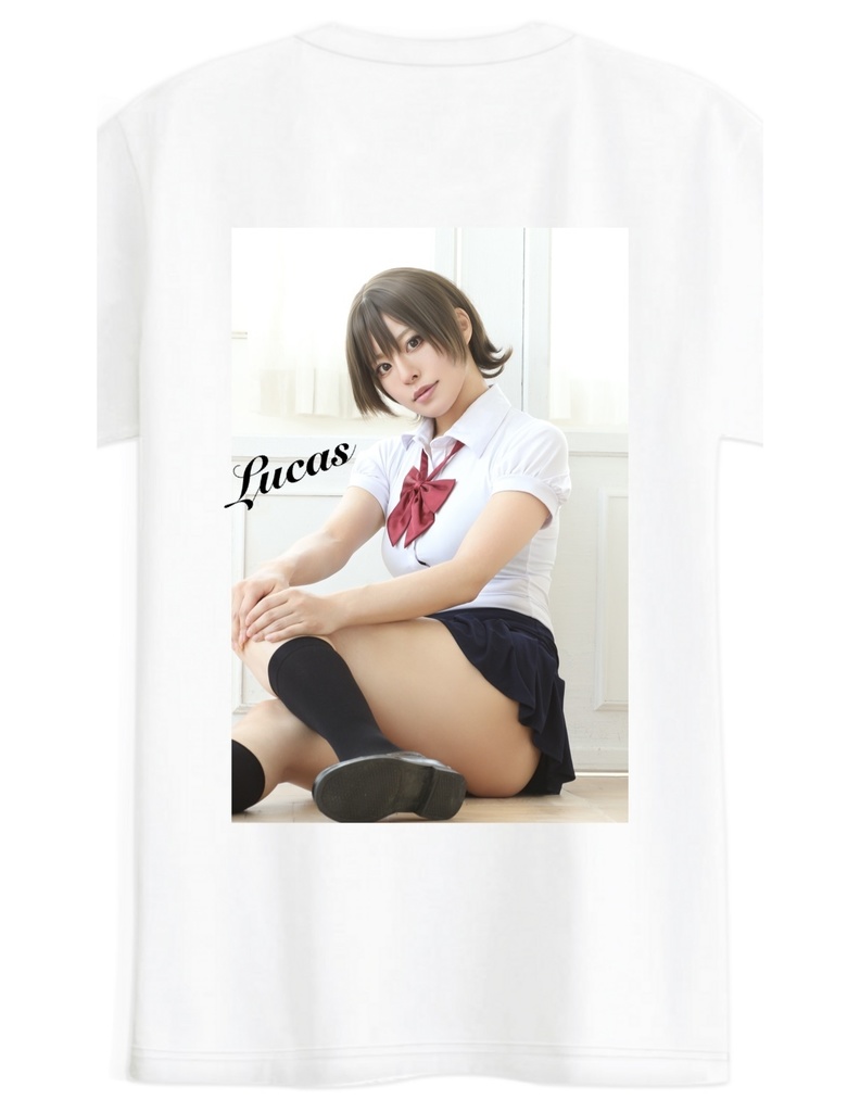 ビッグシルエットTシャツ(背面プリント)