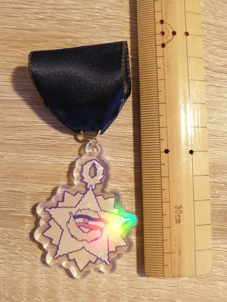 【COMITIA153】勲章風アクリルピンバッジ