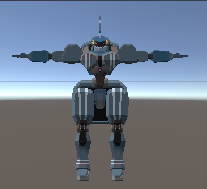 【VRChat想定アバター】blueロボ