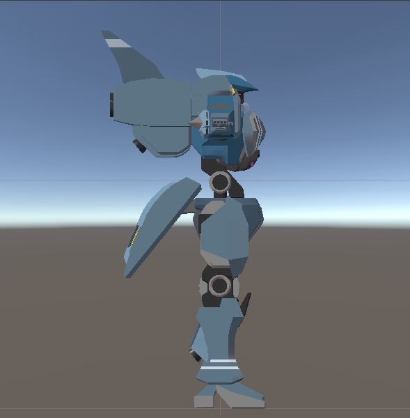 【VRChat想定アバター】blueロボ