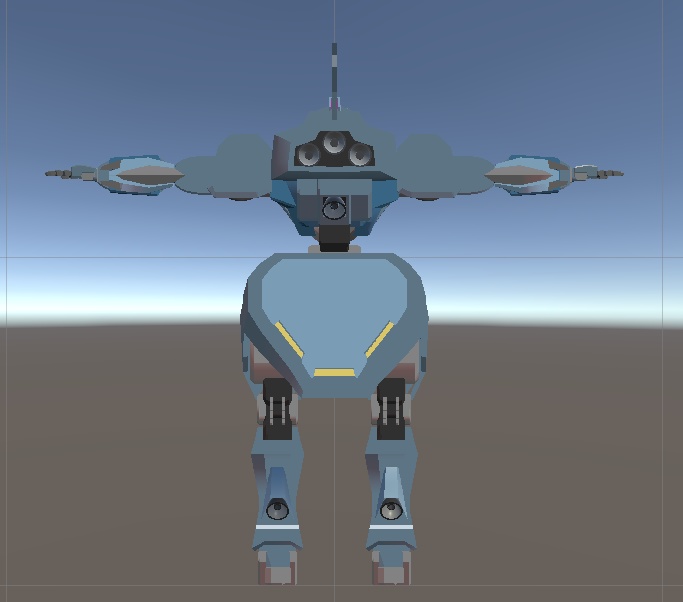 【VRChat想定アバター】blueロボ