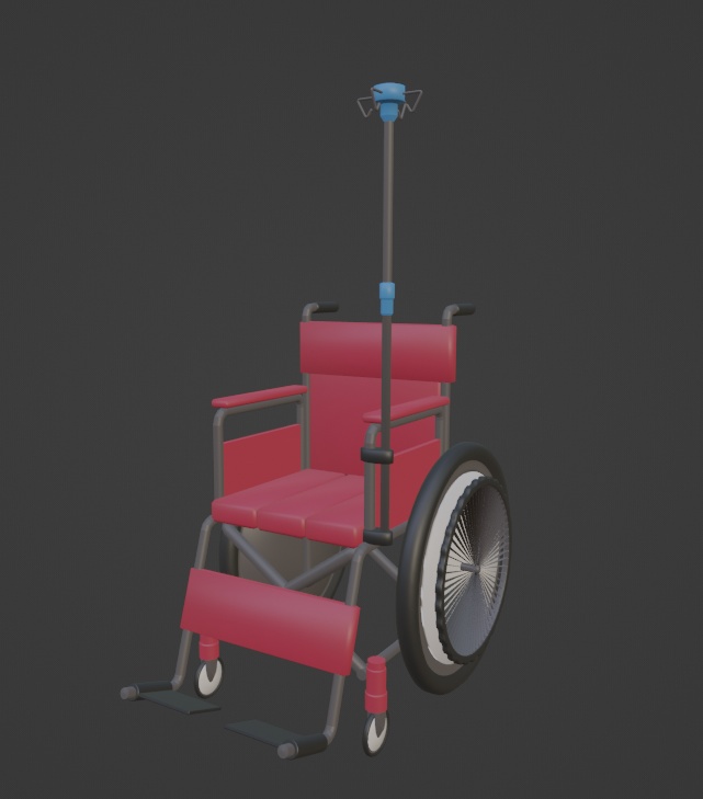 車椅子【3Dモデル】