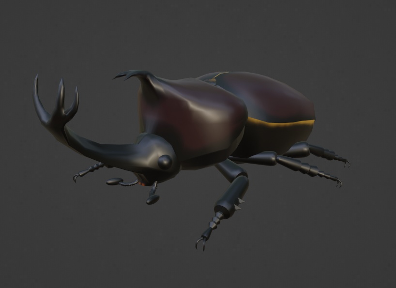 【無料】カブトムシの3Dモデル