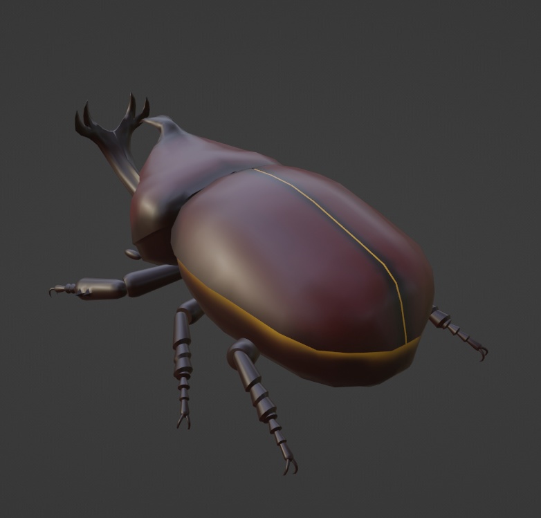 【無料】カブトムシの3Dモデル