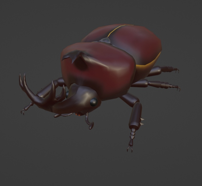【無料】カブトムシの3Dモデル