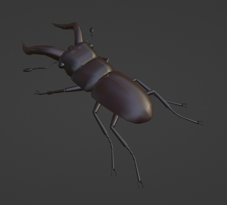 【無料】ノコギリクワガタの3Dモデル