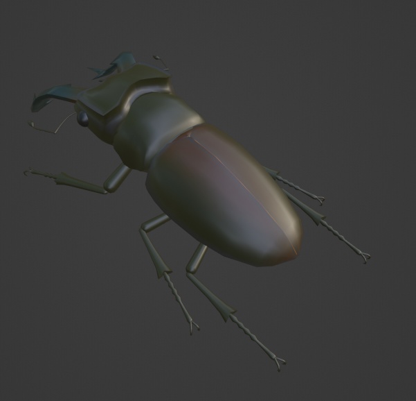 ミヤマクワガタの3Dモデル