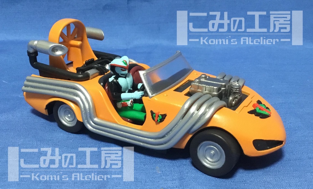 マッハロッド&乗車バロム・1 (未彩色ガレージキット)超人バロム・1 東映版権 ワンフェス2024S限定