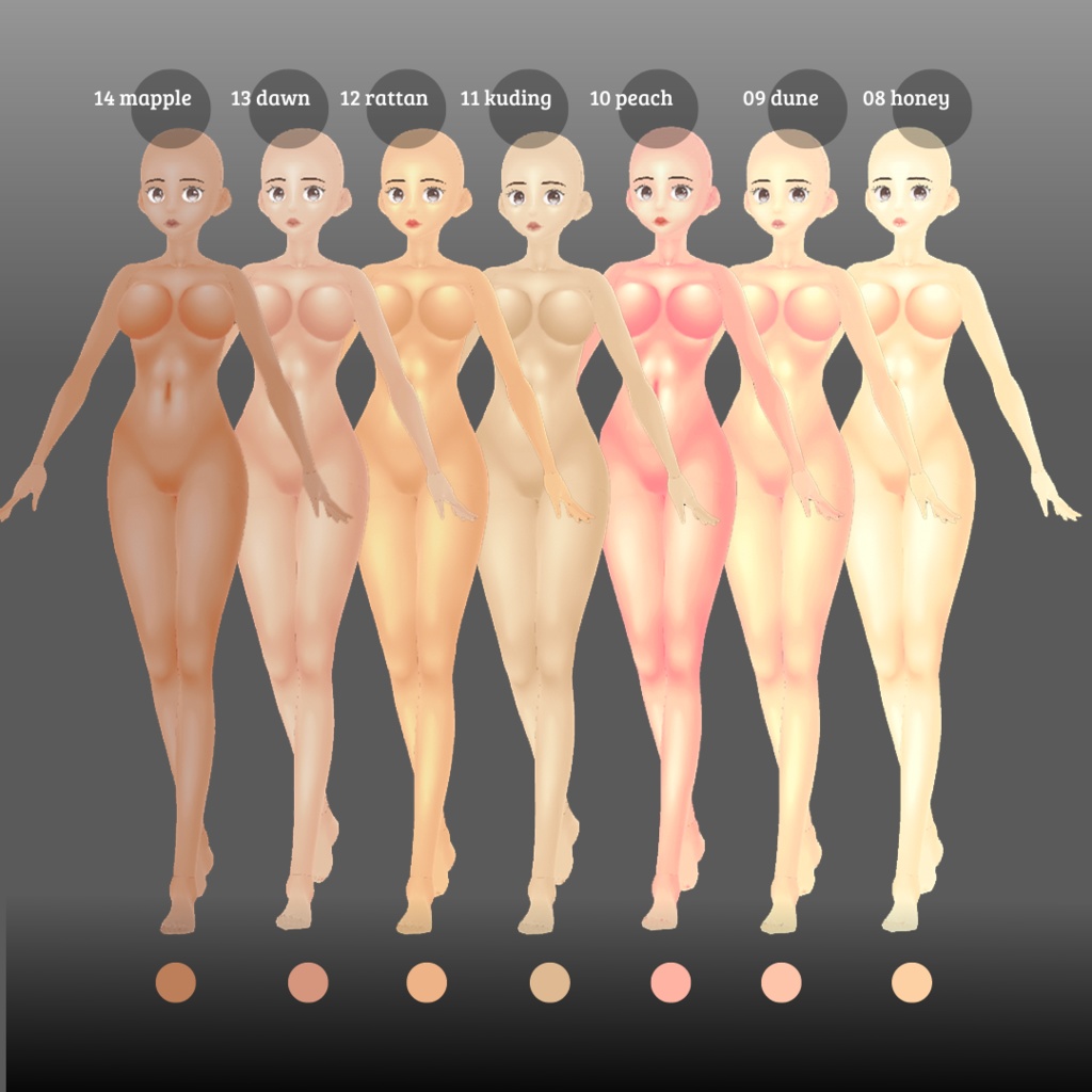 【VRoid】Skin Textures Collection
