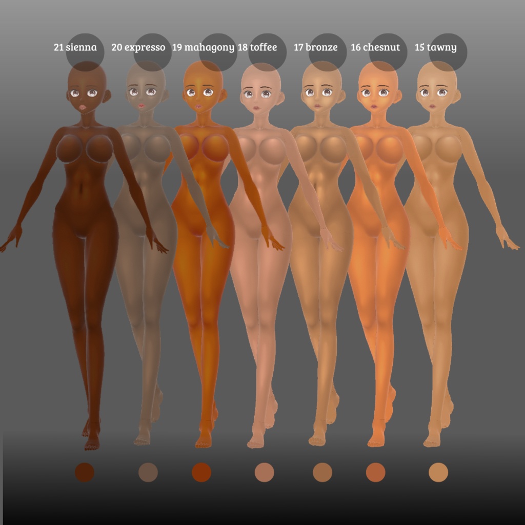 【VRoid】Skin Textures Collection