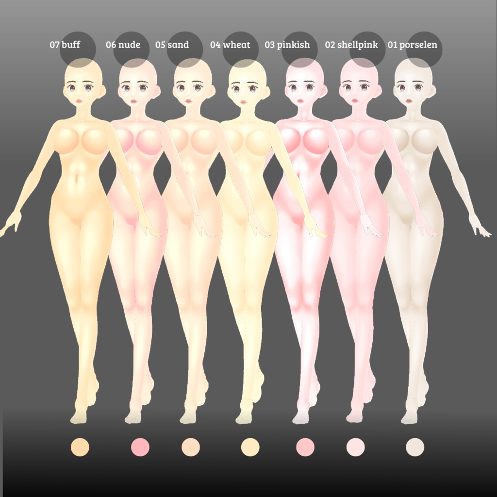 【VRoid】Skin Textures Collection