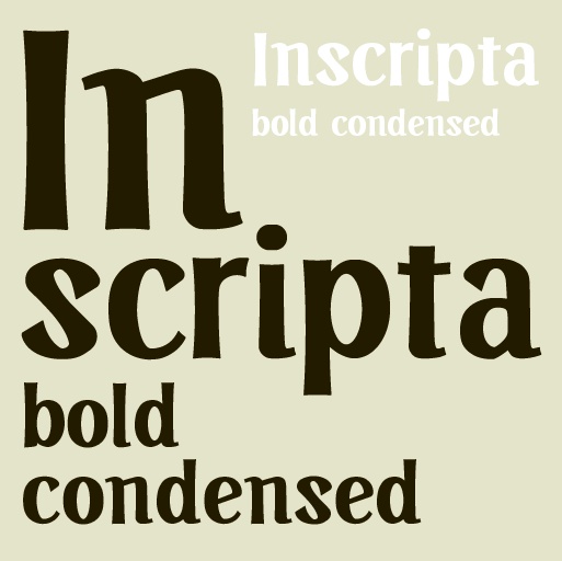 Inscripta bold condensed