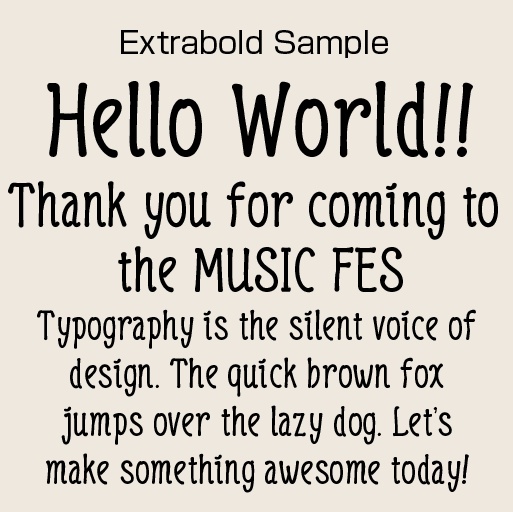 Linabell Extrabold(リナベル エクストラボールド)