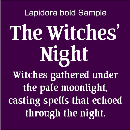 Lapidora bold(ラピドラ ボールド)