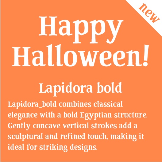 Lapidora bold（ラピドラ ボールド）