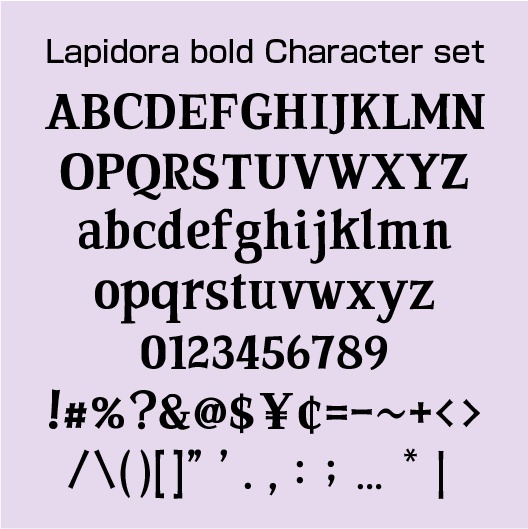 Lapidora bold(ラピドラ ボールド)