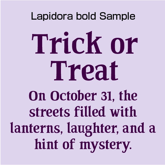 Lapidora bold(ラピドラ ボールド)