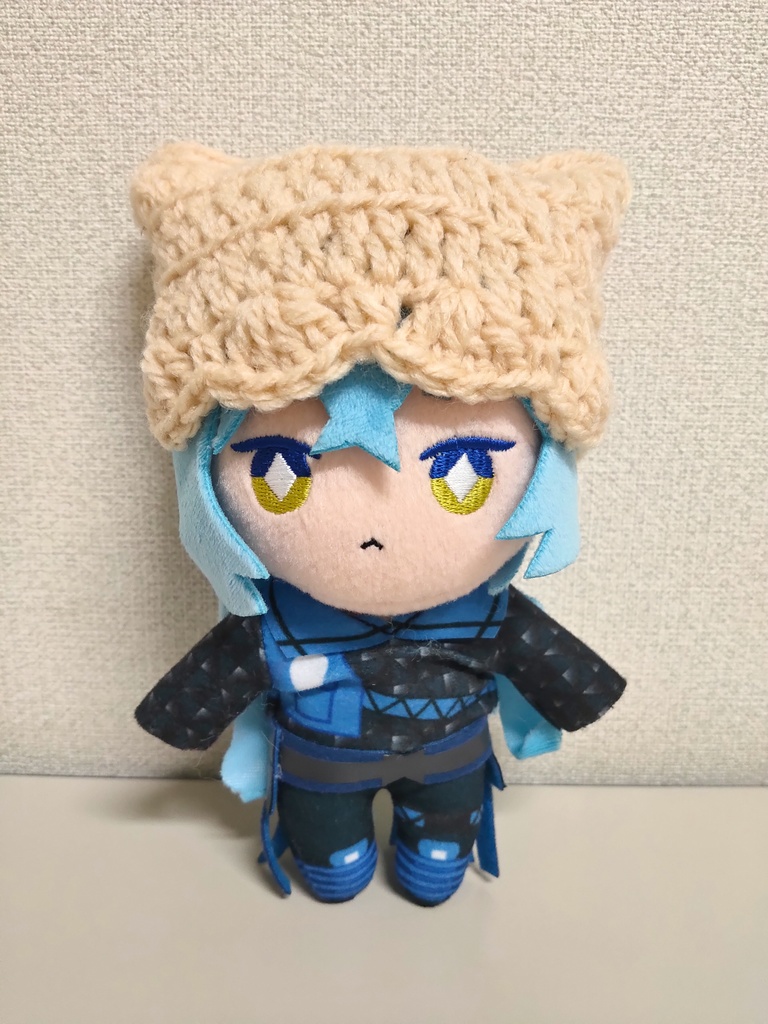 とんがり耳のシンプル帽子