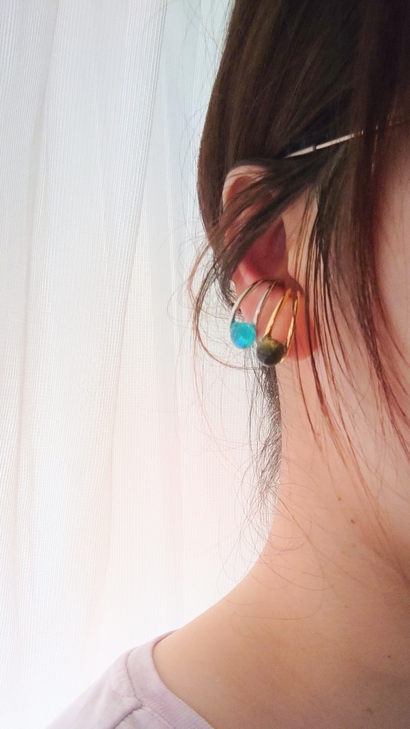 最強な2人イヤーカフ/リング