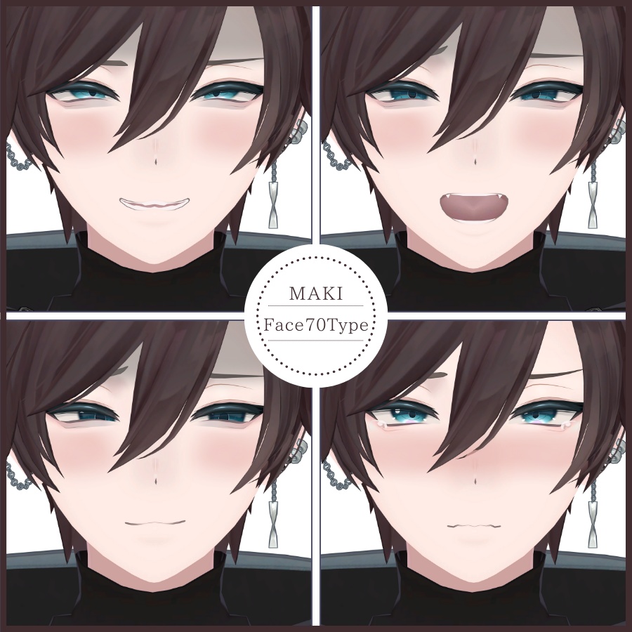 💗【FREE/無料】Maki100Type❥動くまばたきFace&PoseAnimations ⌖ ݁˚