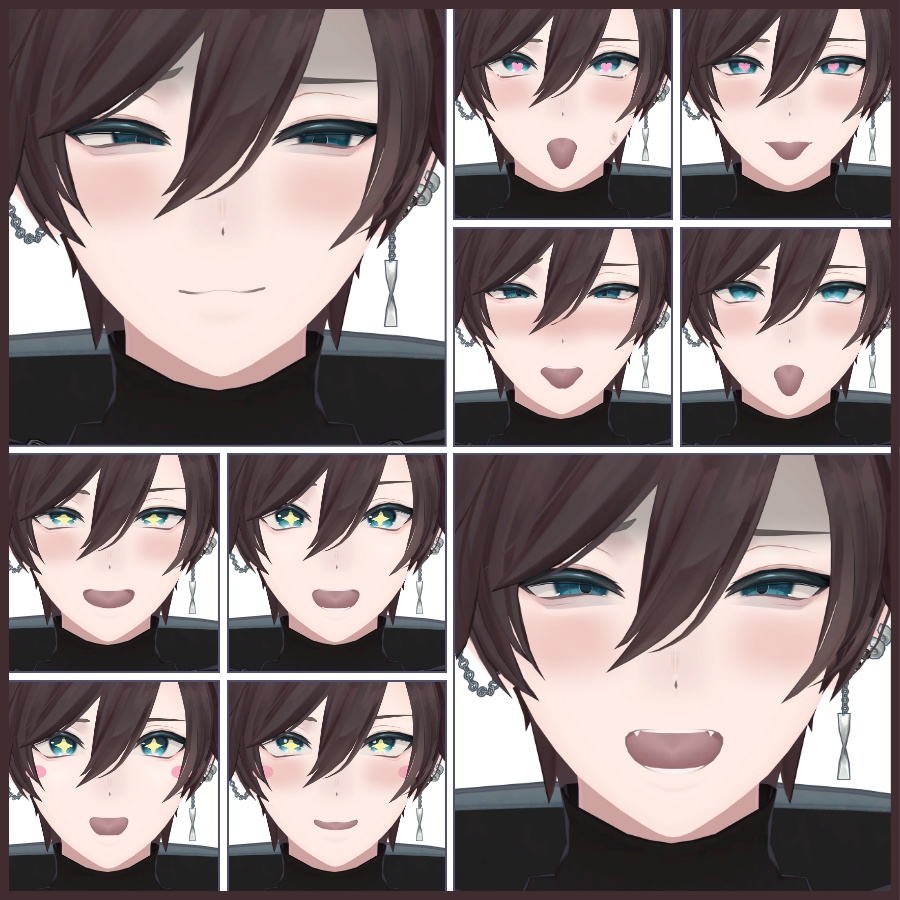 💗【FREE/無料】Maki100Type❥動くまばたきFace&PoseAnimations ⌖ ݁˚