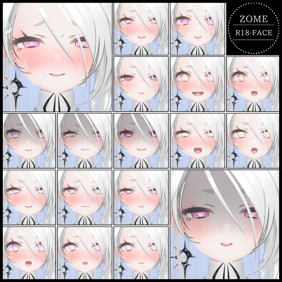 💗【FREE/無料】Avzomend100Type❥動くまばたきFace&PoseAnimations ⌖ ݁˚
