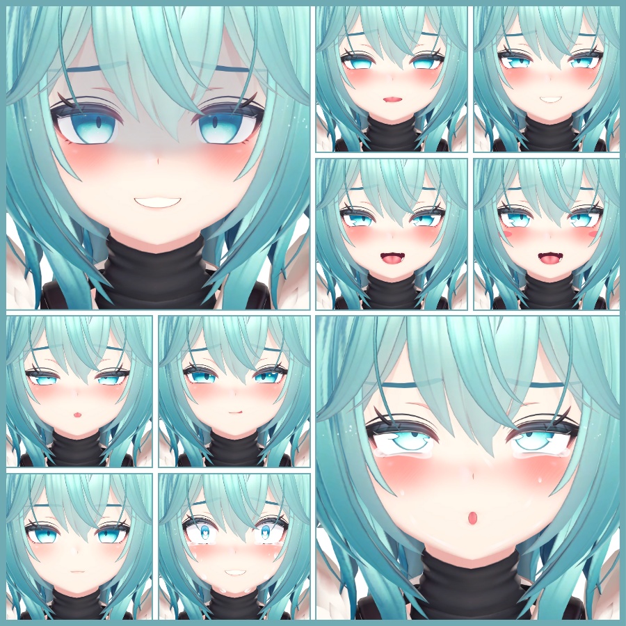 💗【FREE/無料】Rindo100Type❥動くまばたきFace&PoseAnimations ⌖ ݁˚
