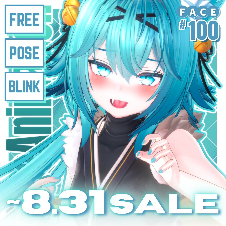 ！！SALE~8.31 ！！ 💗【FREE/無料】Rindo100Type❥動くまばたきFace&PoseAnimations ⌖ ݁˚