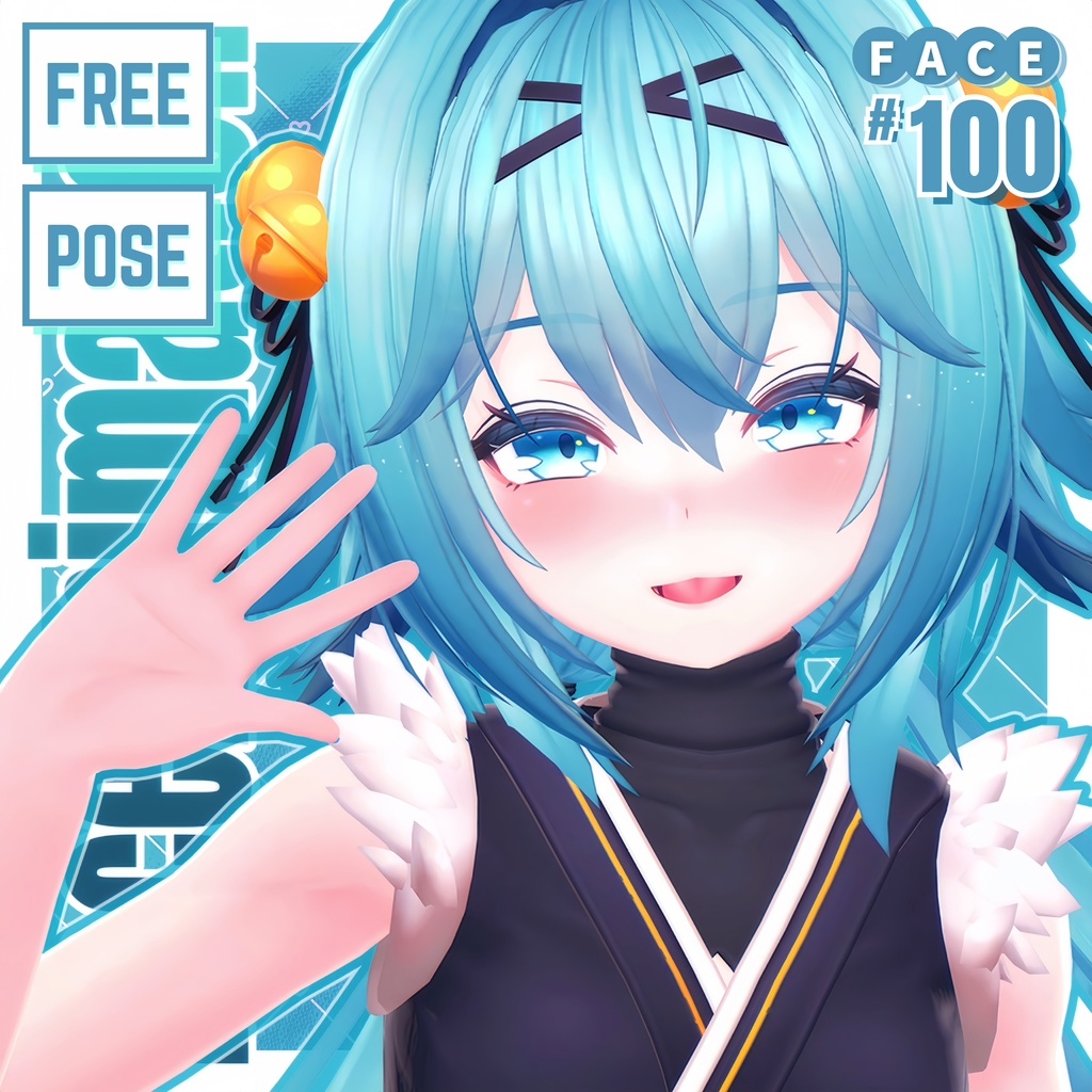 💗6/3【FREE/無料】竜胆Rindo100Type ❥ Face&Pose Animations ⌖ ݁˚