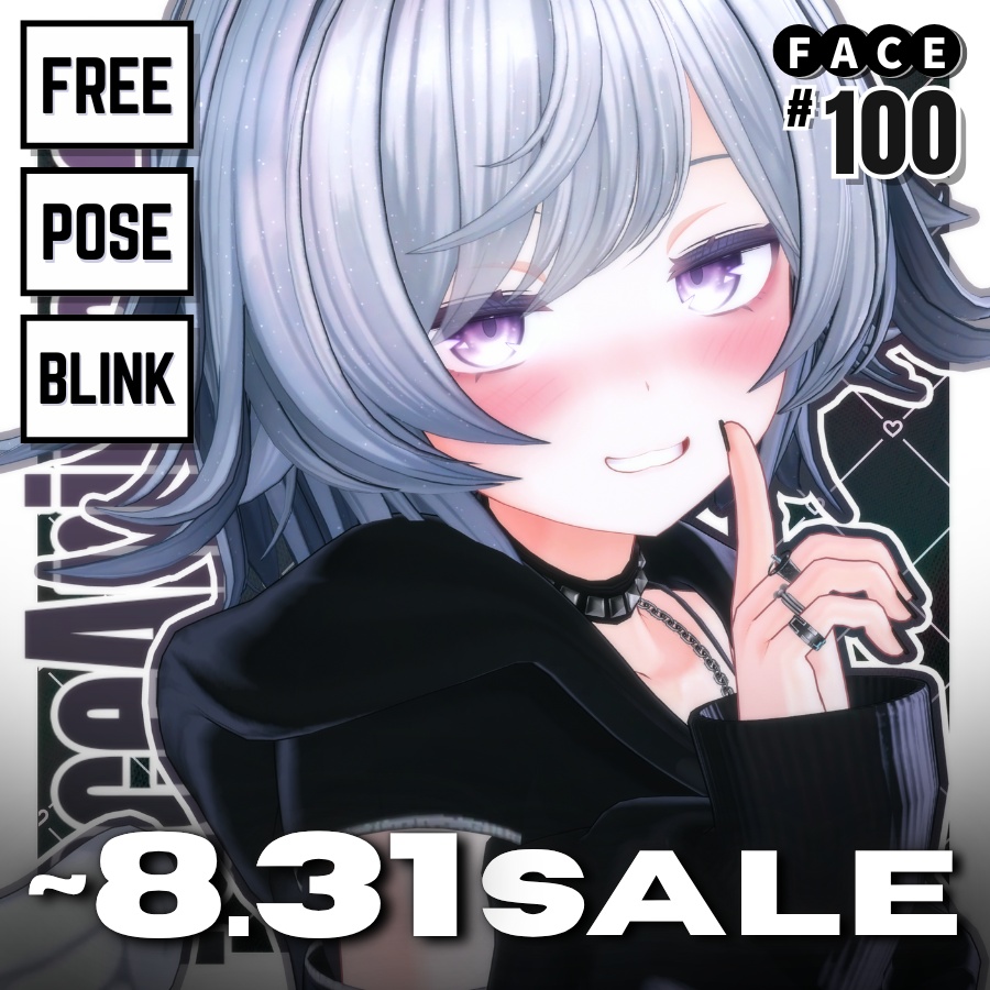 ！！SALE~8.31 ！！ 💗【FREE/無料】Muromu100Type❥動くまばたきFace&PoseAnimations ⌖ ݁˚
