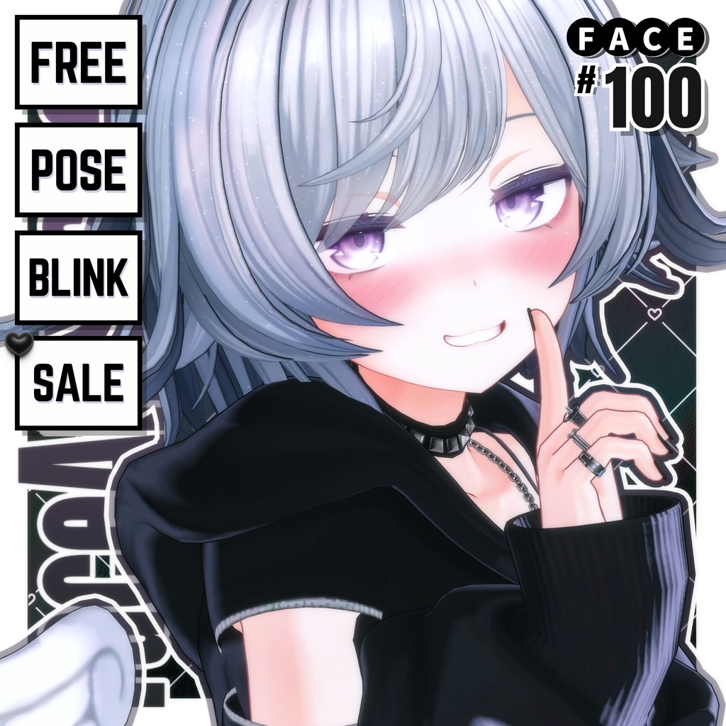 💗【FREE/無料】Muromu100Type❥動くまばたきFace&PoseAnimations ⌖ ݁˚