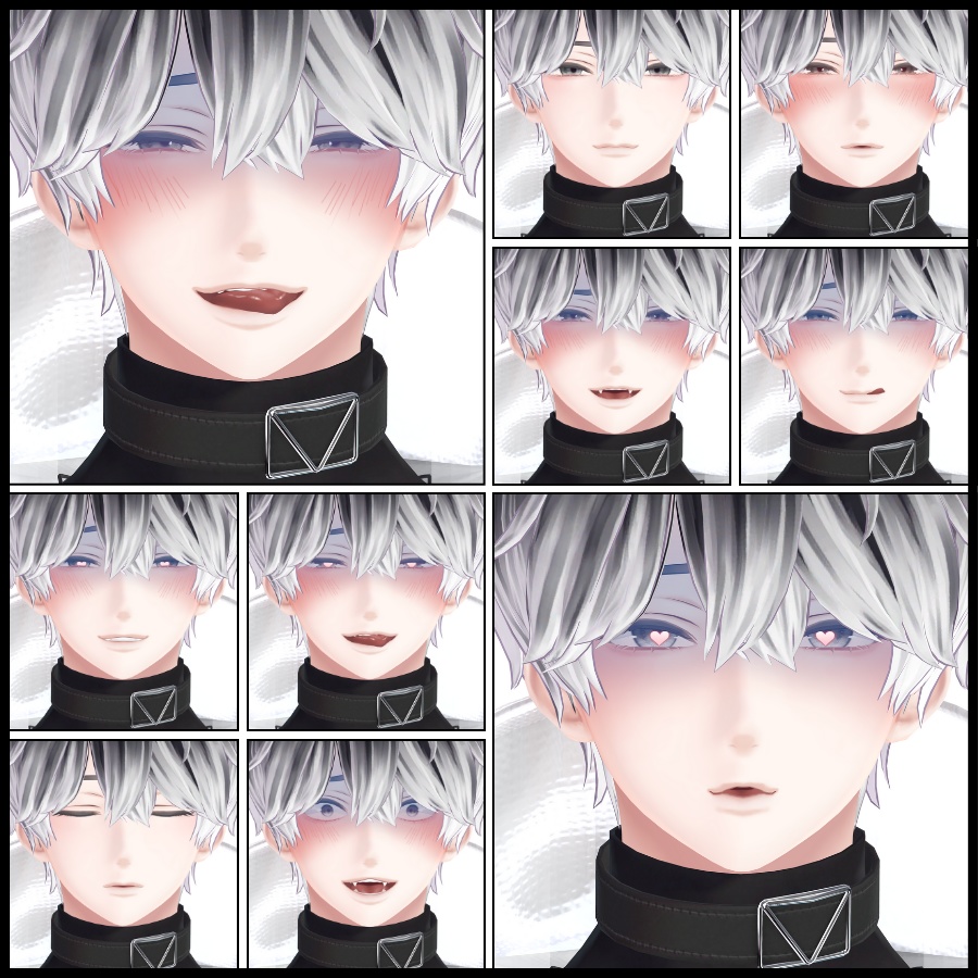 💗【FREE/無料】Minase100Type❥動くまばたきFace&PoseAnimations ⌖ ݁˚