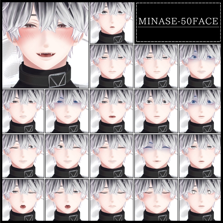 💗【FREE/無料】Minase100Type❥動くまばたきFace&PoseAnimations ⌖ ݁˚