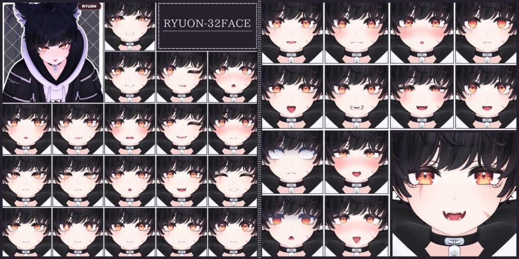 💗【FREE/74avatar】FaceAnimation❥集会コラボNovelty🔐💕