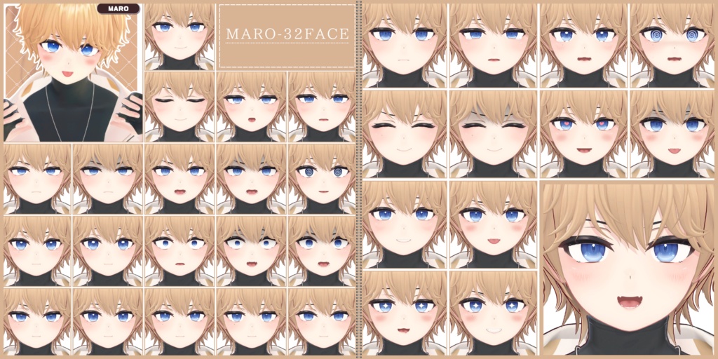 💗【FREE/74avatar】FaceAnimation❥集会コラボNovelty🔐💕