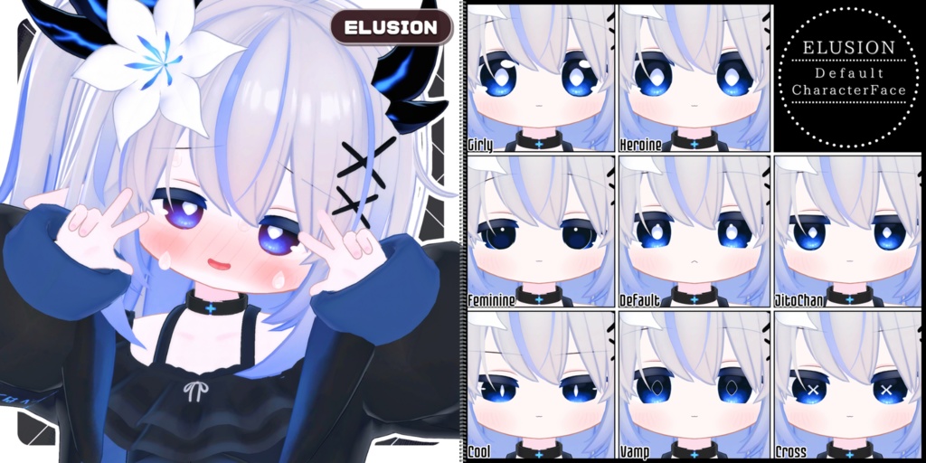 💗【FREE/74avatar】FaceAnimation❥集会コラボNovelty🔐💕