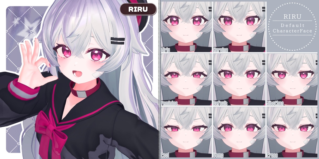 💗3/10【FREE/94avatar】FaceAnimation❥集会コラボNovelty🔐💕