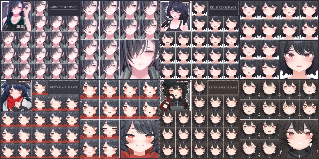 💗【FREE/74avatar】FaceAnimation❥集会コラボNovelty🔐💕