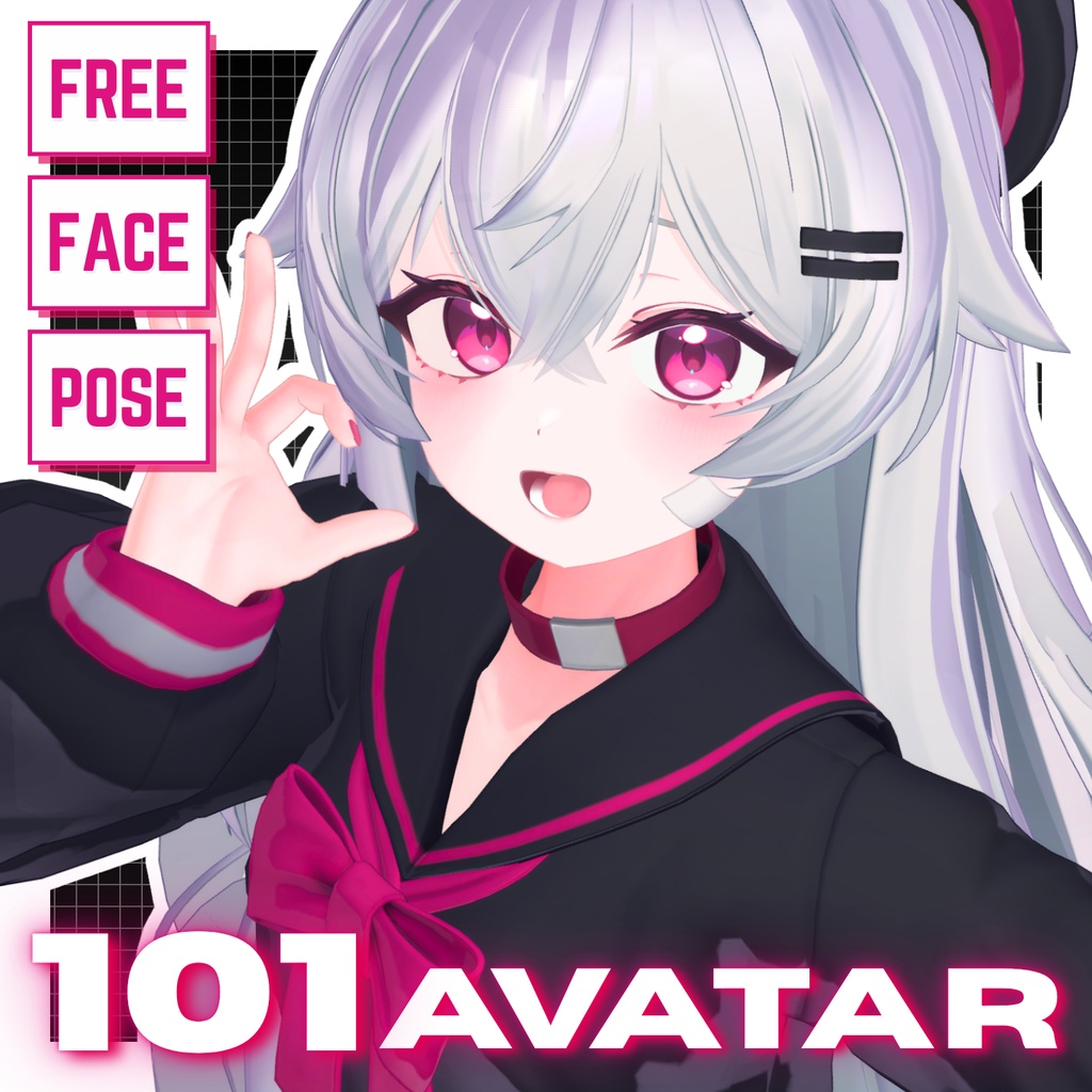 💗【FREE/101avatar】FaceAnimation❥集会コラボNovelty🔐💕