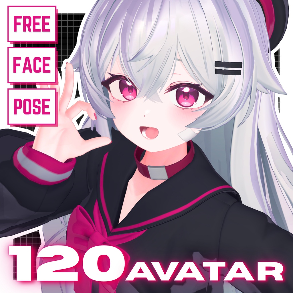  💗10.6up【FREE/120avatar】FaceAnimation❥集会コラボNovelty🔐💕